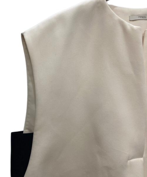 LE PHIL（ル フィル）LE PHIL (ル フィル) マトラッセトリプルクロスジレ ベージュ サイズ:FREEの古着・服飾アイテム