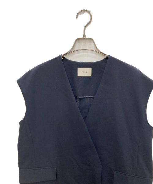 LE PHIL（ル フィル）LE PHIL (ル フィル) ドライウールジレ ネイビー サイズ:FREEの古着・服飾アイテム