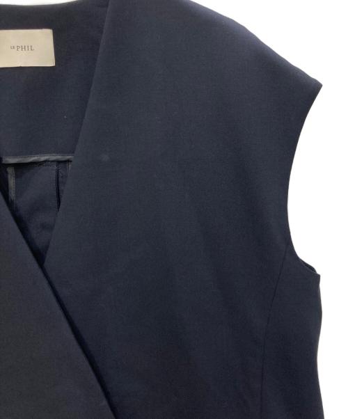 LE PHIL（ル フィル）LE PHIL (ル フィル) ドライウールジレ ネイビー サイズ:FREEの古着・服飾アイテム