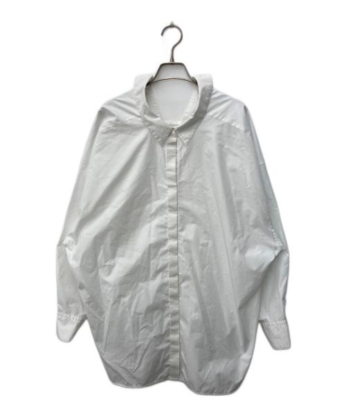 LE PHIL（ル フィル）LE PHIL (ル フィル) ラスターブロードバックスリットブラウス ホワイト サイズ:Freeの古着・服飾アイテム