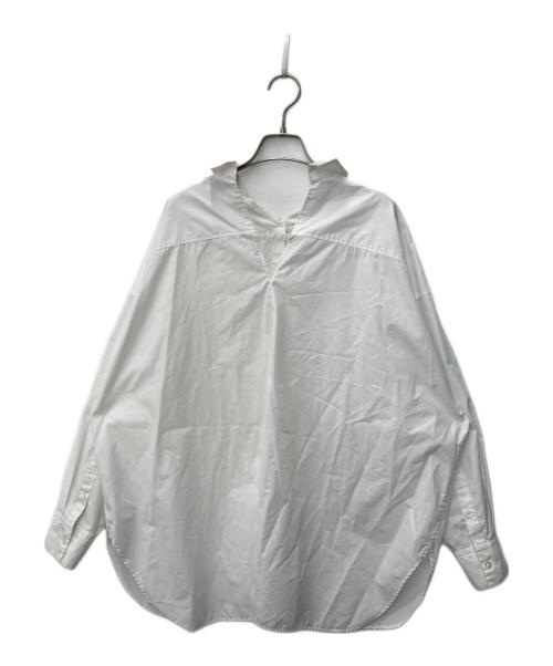 LE PHIL（ル フィル）LE PHIL (ル フィル) ラスターブロードバックスリットブラウス ホワイト サイズ:Freeの古着・服飾アイテム