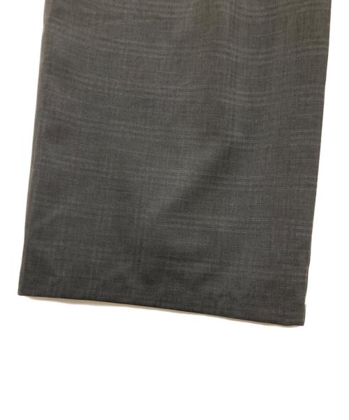 NOUNLESS（ナウンレス）NOUNLESS (ナウンレス) CHECK RELAX WIDE PANTS グレー サイズ:size2の古着・服飾アイテム