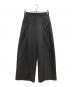 NOUNLESS（ナウンレス）の古着「CHECK RELAX WIDE PANTS」｜グレー