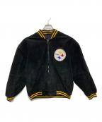 NFL GAME DAYNFLゲームデイ）の古着「レザースタジャン」｜ブラック