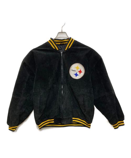 NFL GAME DAY（NFLゲームデイ）NFL GAME DAY (NFLゲームデイ) レザースタジャン ブラック サイズ:Ｍの古着・服飾アイテム