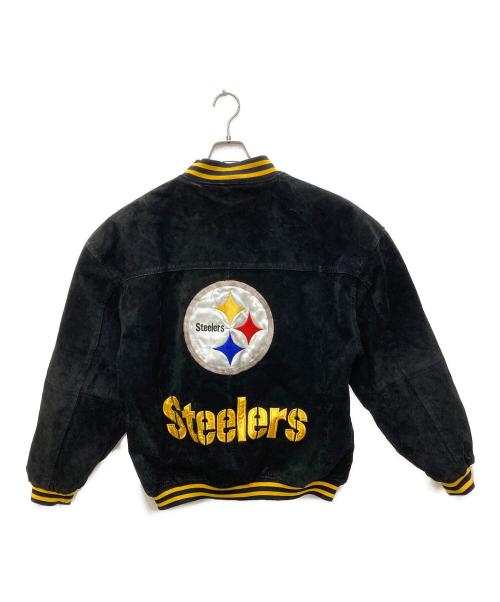 NFL GAME DAY（NFLゲームデイ）NFL GAME DAY (NFLゲームデイ) レザースタジャン ブラック サイズ:Ｍの古着・服飾アイテム