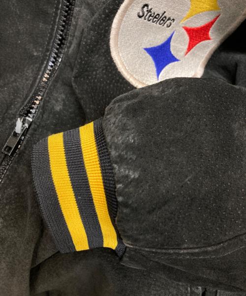 NFL GAME DAY（NFLゲームデイ）NFL GAME DAY (NFLゲームデイ) レザースタジャン ブラック サイズ:Ｍの古着・服飾アイテム