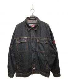 FUBU（フブ）の古着「ビッグシルエット刺繍デニムジャケット」｜インディゴ