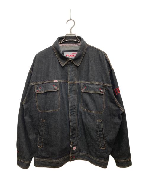 FUBU（フブ）FUBU (フブ) ビッグシルエット刺繍デニムジャケット インディゴ サイズ:XXLの古着・服飾アイテム