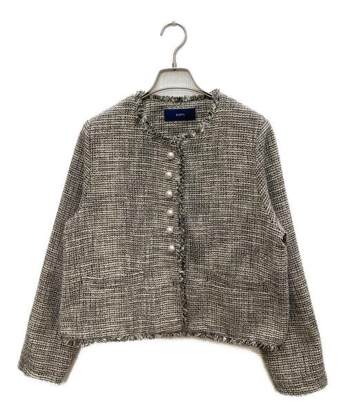 SHIPS（シップス）SHIPS (シップス) ツイードジャケット グレー サイズ:36の古着・服飾アイテム