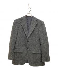 ATELIER MADE×Harris Tweed（アトリエメイド×ハリスツイード）の古着「ツイードテーラードジャケット」｜グレー