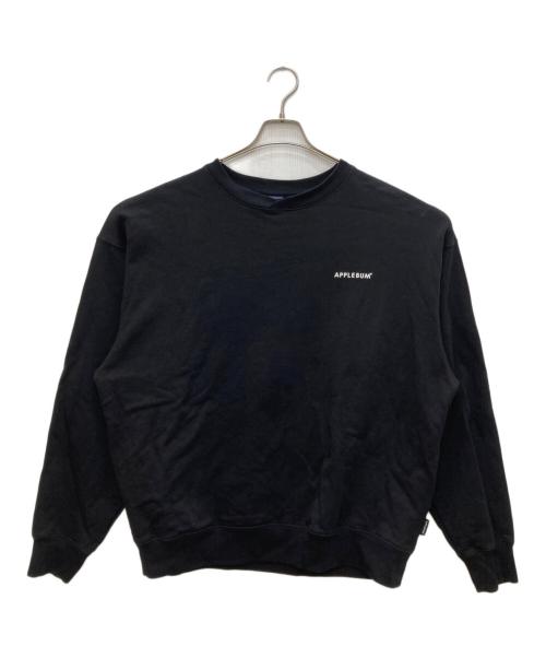 APPLEBUM（アップルバム）APPLEBUM (アップルバム) クルーネックスウェット ブラック サイズ:XLの古着・服飾アイテム