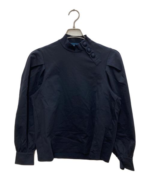 KOLOR（カラー）KOLOR (カラー) チャイナボタンハイネックシャツ ブラック サイズ:Ｌの古着・服飾アイテム