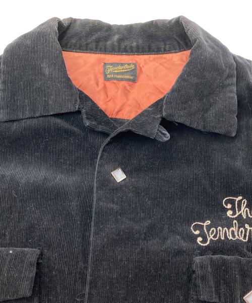 TENDERLOIN（テンダーロイン）TENDERLOIN (テンダーロイン) チェーンステッチコーデュロイシャツ ブラック サイズ:XSの古着・服飾アイテム