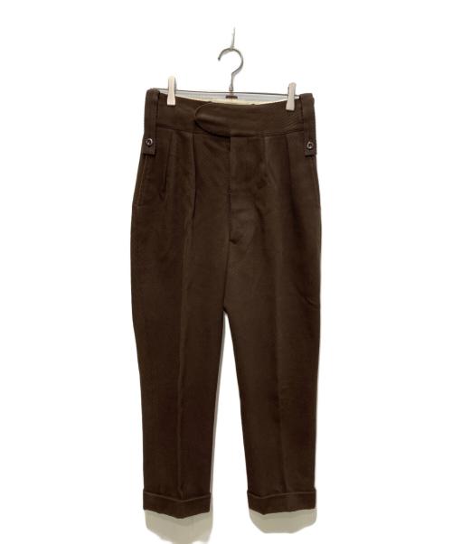 NEAT（ニート）NEAT (ニート) テーパードピケパンツ ブラウン サイズ:Sの古着・服飾アイテム