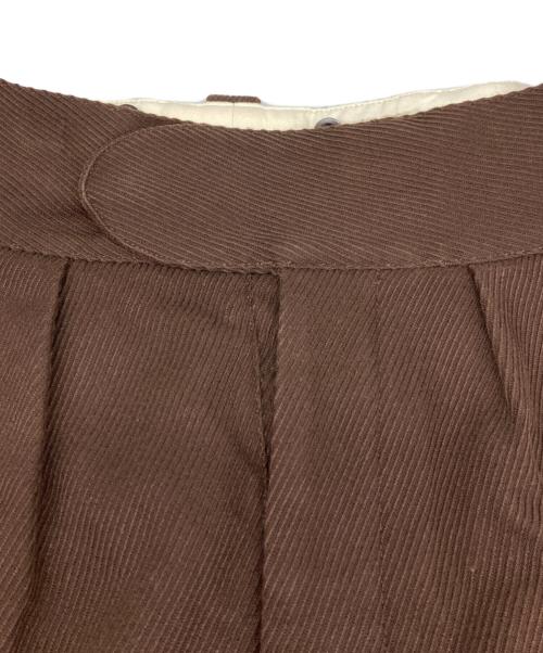 NEAT（ニート）NEAT (ニート) テーパードピケパンツ ブラウン サイズ:Sの古着・服飾アイテム