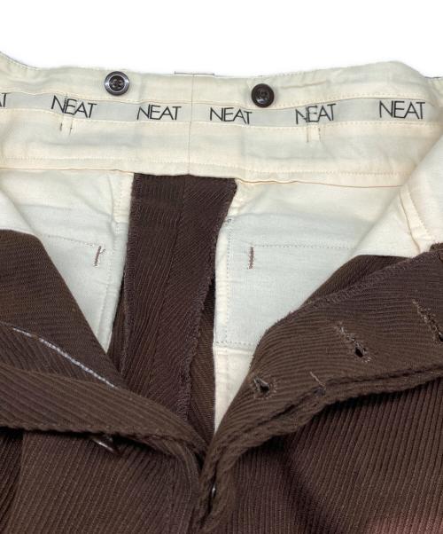 NEAT（ニート）NEAT (ニート) テーパードピケパンツ ブラウン サイズ:Sの古着・服飾アイテム