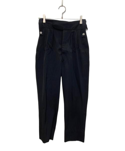 NEAT（ニート）NEAT (ニート) 2タックトラウザーズ ブラック サイズ:ＸＳの古着・服飾アイテム