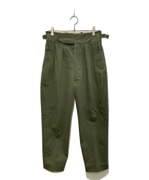 NEAT（ニート）NEAT (ニート) 2タックトラウザーズ グリーン サイズ:Ｓの古着・服飾アイテム