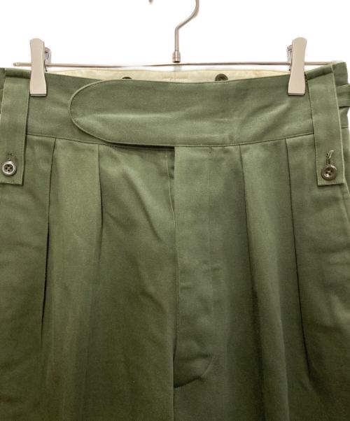 NEAT（ニート）NEAT (ニート) 2タックトラウザーズ グリーン サイズ:Ｓの古着・服飾アイテム