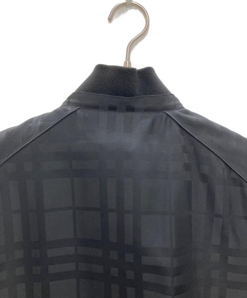 BURBERRY BLACK LABEL（バーバリーブラックレーベル）BURBERRY BLACK LABEL (バーバリーブラックレーベル) ジップアップチェックジャケット ブラック サイズ:Ｌの古着・服飾アイテム
