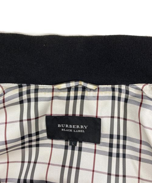BURBERRY BLACK LABEL（バーバリーブラックレーベル）BURBERRY BLACK LABEL (バーバリーブラックレーベル) ジップアップチェックジャケット ブラック サイズ:Ｌの古着・服飾アイテム
