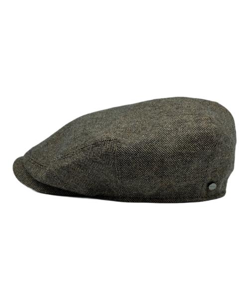 STETSON（ステットソン）STETSON (ステットソン) カシミヤ混ヘリンボーンキャスケット ベージュの古着・服飾アイテム