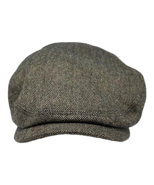 STETSON（ステットソン）STETSON (ステットソン) カシミヤ混ヘリンボーンキャスケット ベージュの古着・服飾アイテム
