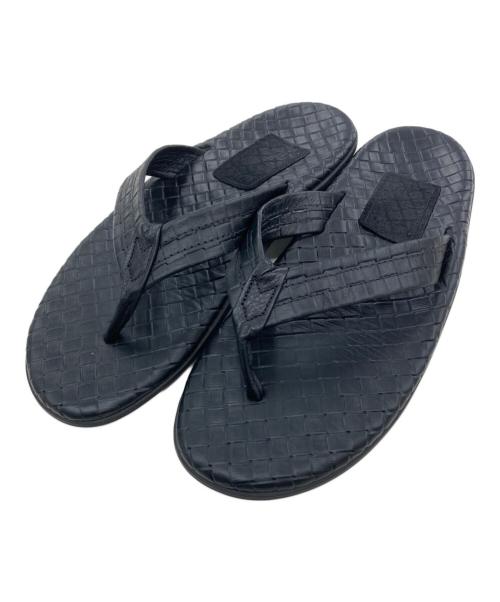 ISLAND SLIPPER（アイランドスリッパ）ISLAND SLIPPER (アイランドスリッパ) BEAMS (ビームス) 別注レザー トング サンダル ブラック サイズ:10の古着・服飾アイテム
