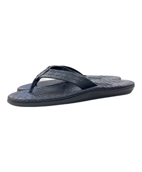 ISLAND SLIPPER（アイランドスリッパ）ISLAND SLIPPER (アイランドスリッパ) BEAMS (ビームス) 別注レザー トング サンダル ブラック サイズ:10の古着・服飾アイテム