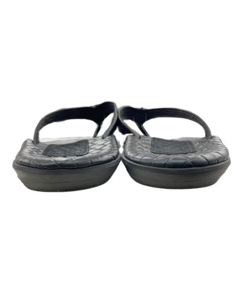 ISLAND SLIPPER（アイランドスリッパ）ISLAND SLIPPER (アイランドスリッパ) BEAMS (ビームス) 別注レザー トング サンダル ブラック サイズ:10の古着・服飾アイテム