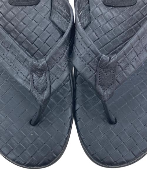 ISLAND SLIPPER（アイランドスリッパ）ISLAND SLIPPER (アイランドスリッパ) BEAMS (ビームス) 別注レザー トング サンダル ブラック サイズ:10の古着・服飾アイテム