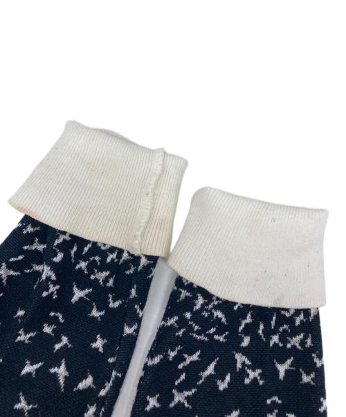 Mame Kurogouchi（マメクロゴウチ）Mame Kurogouchi (マメクロゴウチ) Crane Pattern Jacquard Knitted Cardigan ネイビー サイズ:SIZE1の古着・服飾アイテム