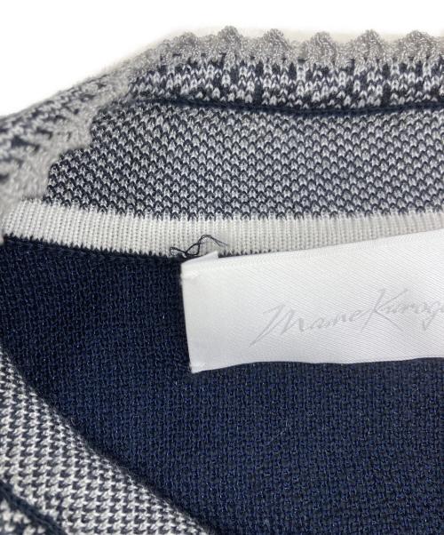 Mame Kurogouchi（マメクロゴウチ）Mame Kurogouchi (マメクロゴウチ) Crane Pattern Jacquard Knitted Cardigan ネイビー サイズ:SIZE1の古着・服飾アイテム
