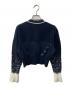 Mame Kurogouchi (マメクロゴウチ) Crane Pattern Jacquard Knitted Cardigan ネイビー サイズ:SIZE1：15000円
