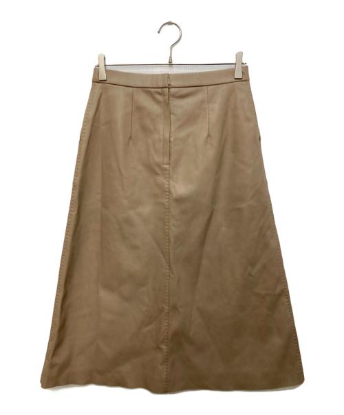 UNTITLED（アンタイトル）UNTITLED (アンタイトル) フェイクレザースカート ベージュ サイズ:3の古着・服飾アイテム