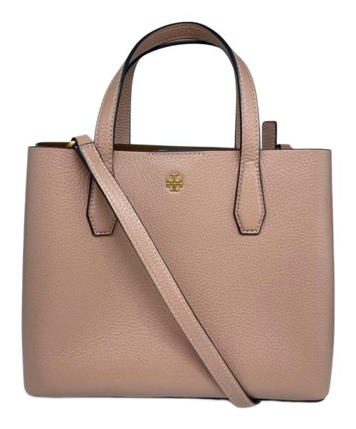 TORY BURCH（トリーバーチ）TORY BURCH (トリーバーチ) ブレイク ロゴ スモール トート 2WAYバッグ ピンクの古着・服飾アイテム