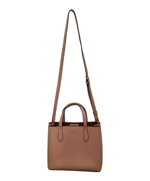 TORY BURCH（トリーバーチ）TORY BURCH (トリーバーチ) ブレイク ロゴ スモール トート 2WAYバッグ ピンクの古着・服飾アイテム