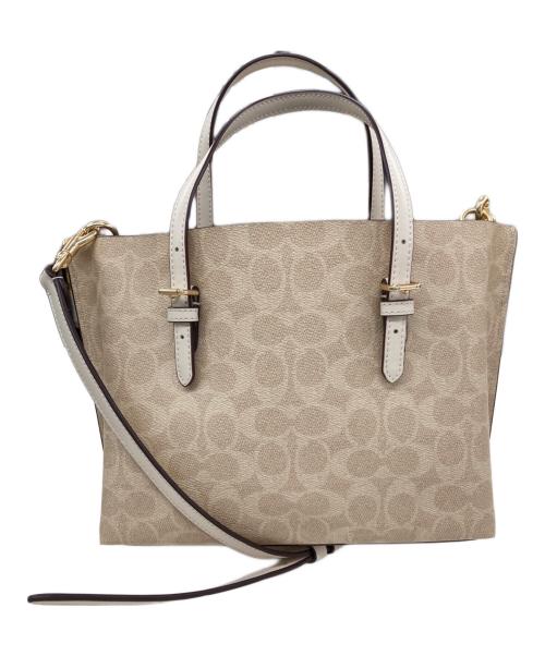 COACH（コーチ）COACH (コーチ) モリー トート バッグ 25 ベージュの古着・服飾アイテム