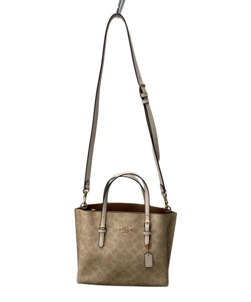 COACH（コーチ）COACH (コーチ) モリー トート バッグ 25 ベージュの古着・服飾アイテム