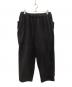 SUMARI（シュマリ）の古着「FLEECE WIDE TAPERED PANTS」｜ブラック