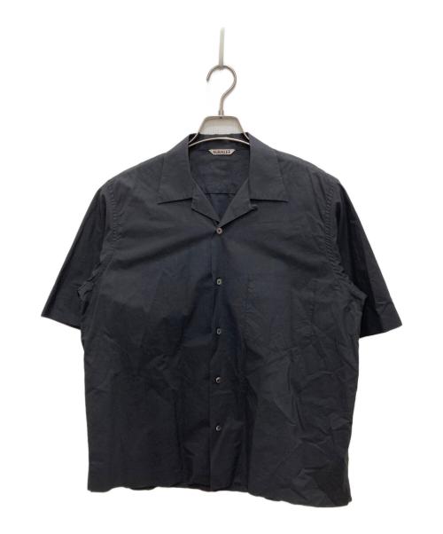 AURALEE（オーラリー）AURALEE (オーラリー) SELVEDGE WEATHER CLOTH HALF SLEEVED SHIRTS ブラック サイズ:3の古着・服飾アイテム
