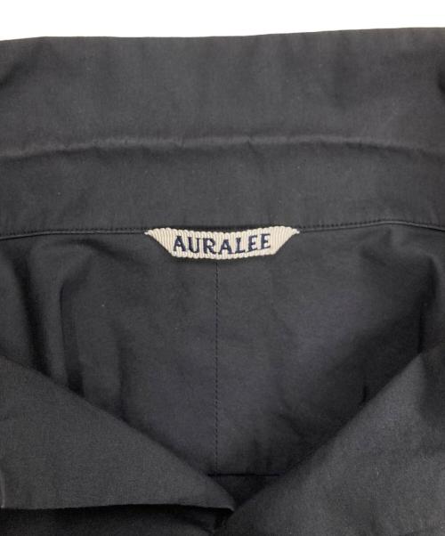 AURALEE（オーラリー）AURALEE (オーラリー) SELVEDGE WEATHER CLOTH HALF SLEEVED SHIRTS ブラック サイズ:3の古着・服飾アイテム