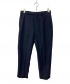 H BEAUTY&YOUTHエイチ ビューティー&ユース）の古着「NAVY FLANNEL DINNER NOP PANTS」｜ネイビー