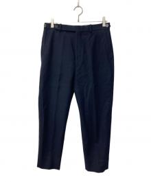 H BEAUTY&YOUTH（エイチ ビューティー&ユース）の古着「NAVY FLANNEL DINNER NOP PANTS」｜ネイビー