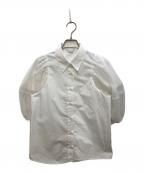 CLANEクラネ）の古着「TULLE LAYERED SLEEVE SHIRTS」｜ホワイト