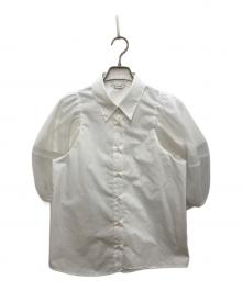 CLANE（クラネ）の古着「TULLE LAYERED SLEEVE SHIRTS」｜ホワイト