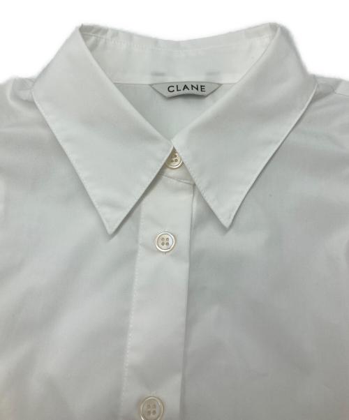 CLANE（クラネ）CLANE (クラネ) TULLE LAYERED SLEEVE SHIRTS ホワイト サイズ:1の古着・服飾アイテム