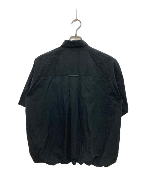 nagonstans（ナゴンスタンス）nagonstans (ナゴンスタンス) balloon hem shirt ブラック サイズ:Mの古着・服飾アイテム