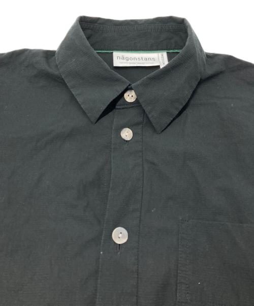 nagonstans（ナゴンスタンス）nagonstans (ナゴンスタンス) balloon hem shirt ブラック サイズ:Mの古着・服飾アイテム